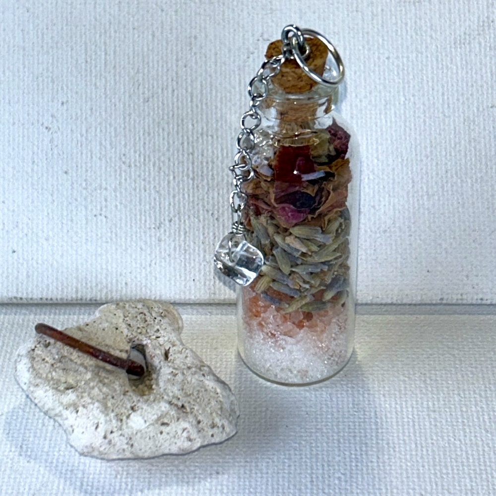 Love Attraction Self Love Intent Wicca Genuine Glass Spell Bottle Hag Celtic